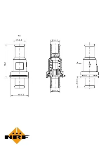 Thermostat, Kühlmittel NRF 725166 Bild Thermostat, Kühlmittel NRF 725166