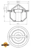 Thermostat, Kühlmittel NRF 725168 Bild Thermostat, Kühlmittel NRF 725168