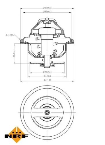 Thermostat, Kühlmittel NRF 725169 Bild Thermostat, Kühlmittel NRF 725169