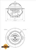 Thermostat, Kühlmittel NRF 725181 Bild Thermostat, Kühlmittel NRF 725181