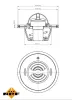 Thermostat, Kühlmittel NRF 725183 Bild Thermostat, Kühlmittel NRF 725183