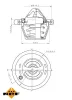 Thermostat, Kühlmittel NRF 725187 Bild Thermostat, Kühlmittel NRF 725187