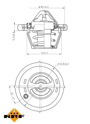 Thermostat, Kühlmittel NRF 725187 Bild Thermostat, Kühlmittel NRF 725187