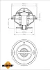 Thermostat, Kühlmittel NRF 725194 Bild Thermostat, Kühlmittel NRF 725194