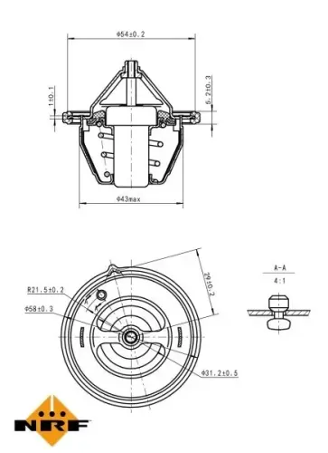 Thermostat, Kühlmittel NRF 725196 Bild Thermostat, Kühlmittel NRF 725196