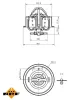 Thermostat, Kühlmittel NRF 725201 Bild Thermostat, Kühlmittel NRF 725201