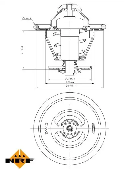 Thermostat, Kühlmittel NRF 725202 Bild Thermostat, Kühlmittel NRF 725202