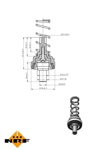 Thermostat, Kühlmittel NRF 725204 Bild Thermostat, Kühlmittel NRF 725204