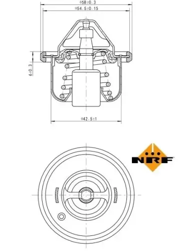 Thermostat, Kühlmittel NRF 725208 Bild Thermostat, Kühlmittel NRF 725208