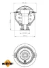 Thermostat, Kühlmittel NRF 725209 Bild Thermostat, Kühlmittel NRF 725209