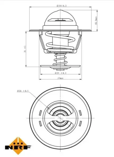 Thermostat, Kühlmittel NRF 725213 Bild Thermostat, Kühlmittel NRF 725213