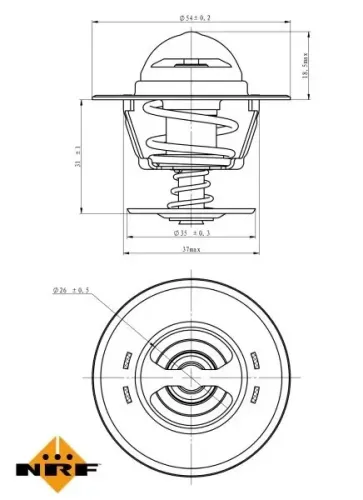 Thermostat, Kühlmittel NRF 725218 Bild Thermostat, Kühlmittel NRF 725218