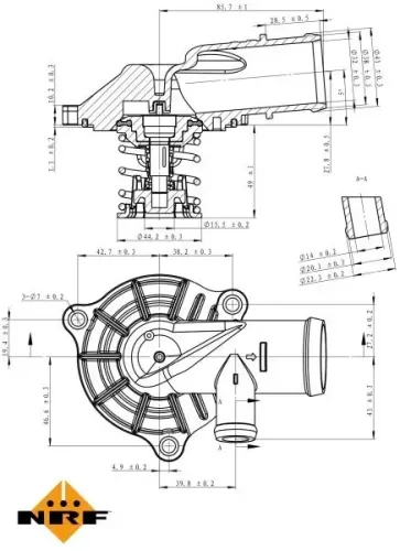 Thermostat, Kühlmittel NRF 725221 Bild Thermostat, Kühlmittel NRF 725221