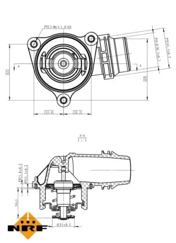 Thermostat, Kühlmittel NRF 725222 Bild Thermostat, Kühlmittel NRF 725222