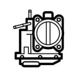 Drosselklappenstutzen 12 V NRF 408102