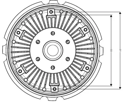 Kupplung, Kühlerlüfter NRF 49565 Bild Kupplung, Kühlerlüfter NRF 49565