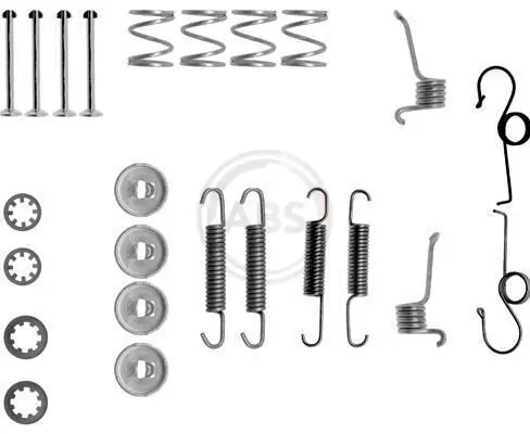 Zubehörsatz, Bremsbacken Hinterachse A.B.S. 0511Q