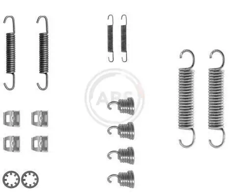 Zubehörsatz, Bremsbacken Hinterachse A.B.S. 0612Q