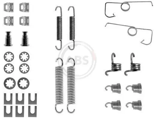 Zubehörsatz, Bremsbacken Hinterachse A.B.S. 0644Q