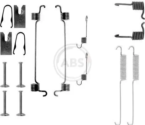 Zubehörsatz, Bremsbacken Hinterachse A.B.S. 0749Q