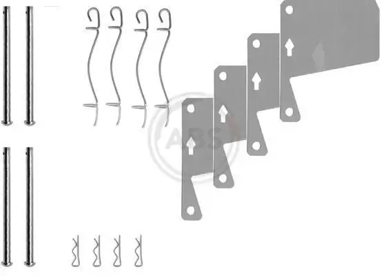 Zubehörsatz, Scheibenbremsbelag Vorderachse A.B.S. 0910Q