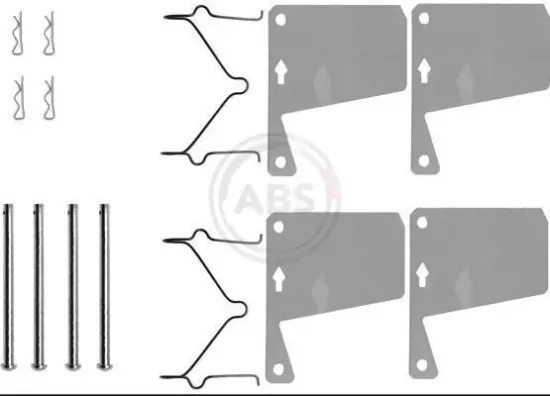 Zubehörsatz, Scheibenbremsbelag A.B.S. 0960Q Bild Zubehörsatz, Scheibenbremsbelag A.B.S. 0960Q