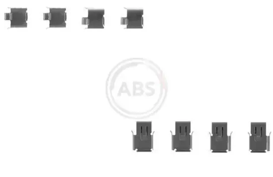 Zubehörsatz, Scheibenbremsbelag Vorderachse A.B.S. 1225Q Bild Zubehörsatz, Scheibenbremsbelag Vorderachse A.B.S. 1225Q