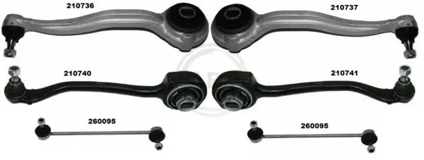 Reparatursatz, Querlenker Vorderachse A.B.S. 219904