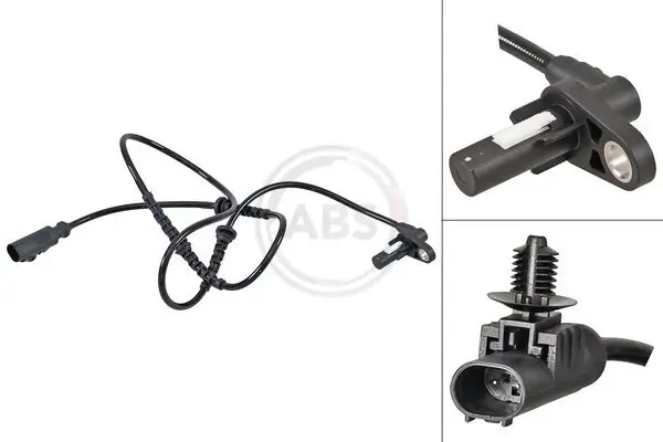 Sensor, Raddrehzahl Vorderachse A.B.S. 31646