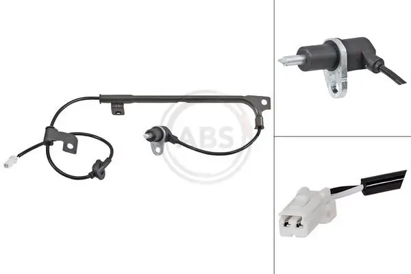 Sensor, Raddrehzahl Hinterachse links A.B.S. 31934