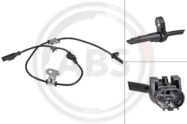 Sensor, Raddrehzahl Vorderachse links A.B.S. 31942