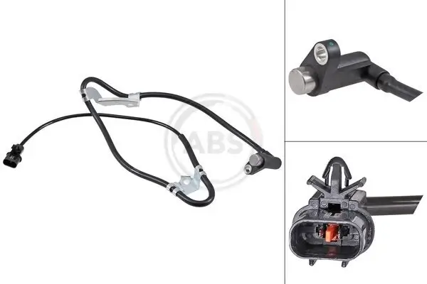 Sensor, Raddrehzahl Hinterachse links Hinterachse links A.B.S. 32048
