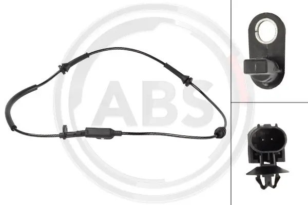Sensor, Raddrehzahl Vorderachse A.B.S. 33015