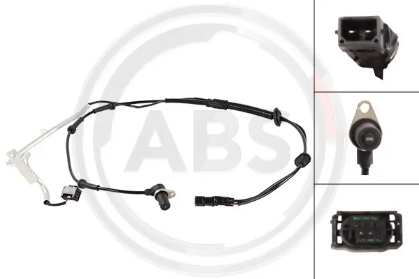 Sensor, Raddrehzahl Hinterachse links A.B.S. 33016