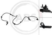 Sensor, Raddrehzahl Vorderachse A.B.S. 33115