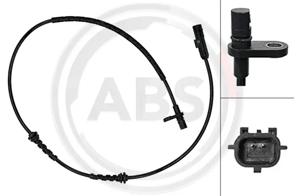 Sensor, Raddrehzahl Hinterachse A.B.S. 33121