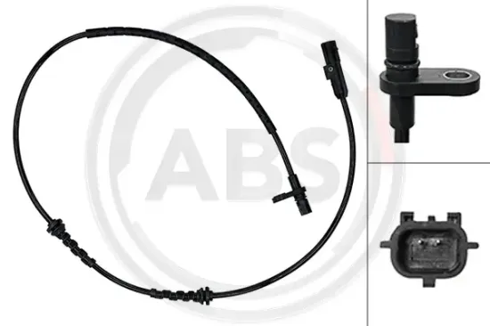 Sensor, Raddrehzahl Hinterachse A.B.S. 33121 Bild Sensor, Raddrehzahl Hinterachse A.B.S. 33121