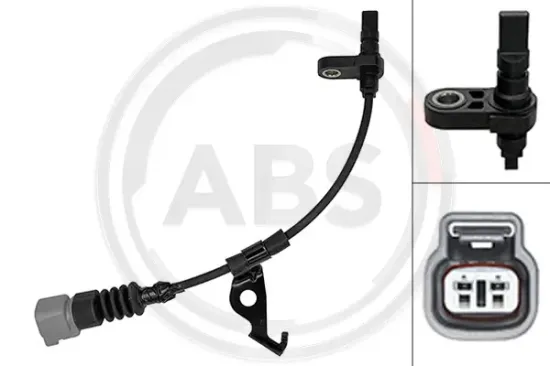 Sensor, Raddrehzahl Vorderachse links A.B.S. 33128 Bild Sensor, Raddrehzahl Vorderachse links A.B.S. 33128