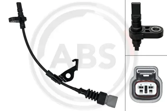 Sensor, Raddrehzahl Vorderachse rechts A.B.S. 33129 Bild Sensor, Raddrehzahl Vorderachse rechts A.B.S. 33129