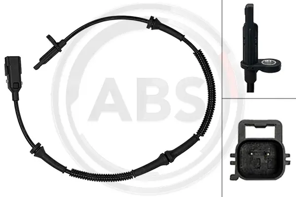 Sensor, Raddrehzahl Hinterachse A.B.S. 33132
