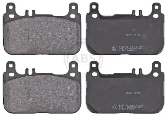 Bremsbelagsatz, Scheibenbremse Vorderachse A.B.S. 35038 Bild Bremsbelagsatz, Scheibenbremse Vorderachse A.B.S. 35038