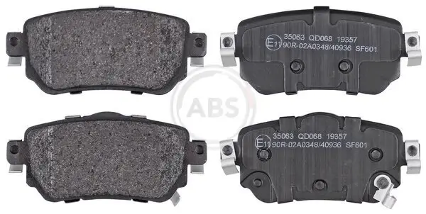 Bremsbelagsatz, Scheibenbremse Hinterachse A.B.S. 35063