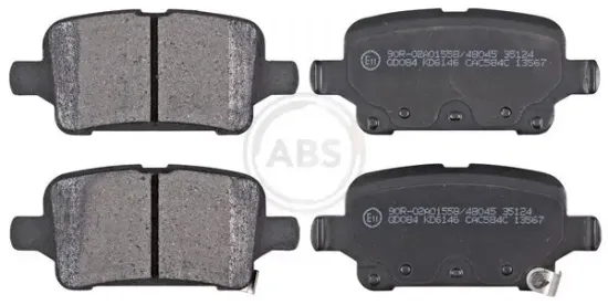 Bremsbelagsatz, Scheibenbremse Hinterachse A.B.S. 35124 Bild Bremsbelagsatz, Scheibenbremse Hinterachse A.B.S. 35124