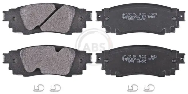 Bremsbelagsatz, Scheibenbremse Hinterachse A.B.S. 35135