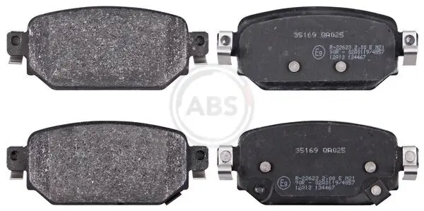 Bremsbelagsatz, Scheibenbremse Hinterachse A.B.S. 35169