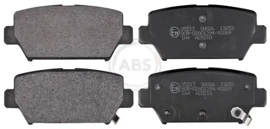 Bremsbelagsatz, Scheibenbremse Hinterachse A.B.S. 35217 Bild Bremsbelagsatz, Scheibenbremse Hinterachse A.B.S. 35217