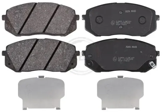 Bremsbelagsatz, Scheibenbremse Vorderachse A.B.S. 35256 Bild Bremsbelagsatz, Scheibenbremse Vorderachse A.B.S. 35256