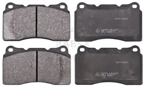 Bremsbelagsatz, Scheibenbremse Vorderachse A.B.S. 35274 Bild Bremsbelagsatz, Scheibenbremse Vorderachse A.B.S. 35274
