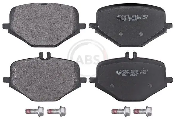 Bremsbelagsatz, Scheibenbremse Hinterachse A.B.S. 35279