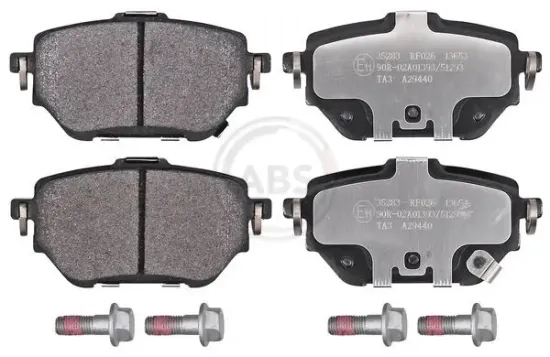 Bremsbelagsatz, Scheibenbremse Hinterachse A.B.S. 35283 Bild Bremsbelagsatz, Scheibenbremse Hinterachse A.B.S. 35283